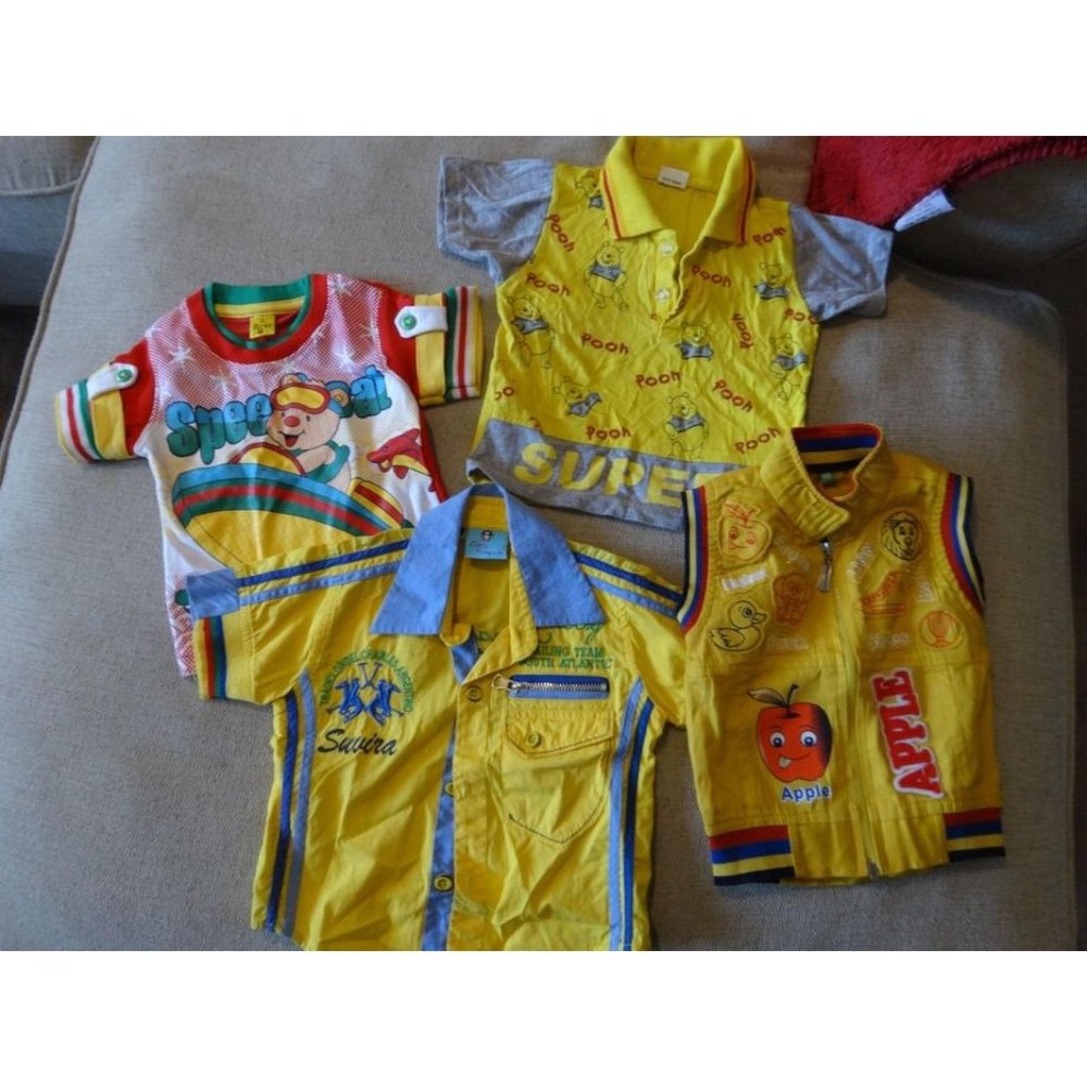 Lot of 4 Flash Embellished Toddler Boys CLOTHES Toddler Size‎ 2/3 M Excellent